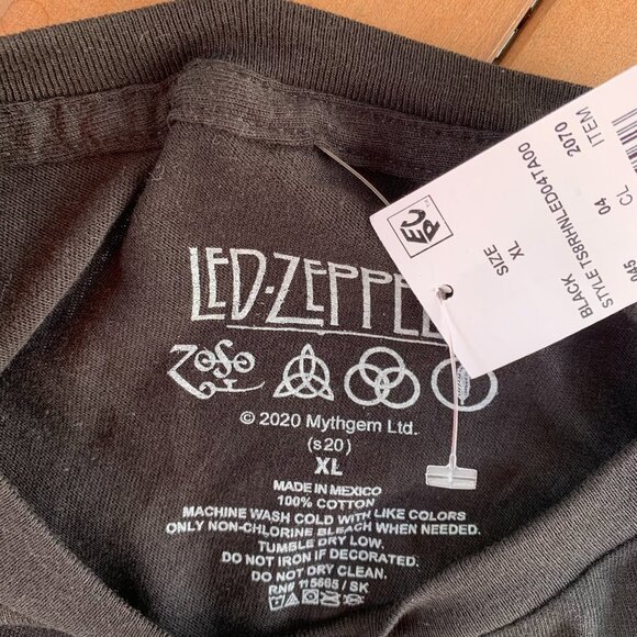 COPY - Led Zeppelin Men’s Black T-Shirt Size XL - Picture 2 of 4